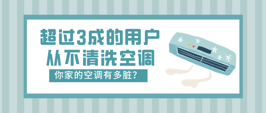 超過3成的用戶從不清洗空調(diào) 你家的空調(diào)有多臟？